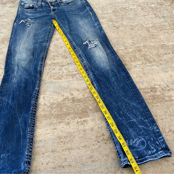 🔥🔥🐾 BKE Women's Straight Leg Jeans - Faded Indigo - Picture 3 of 10